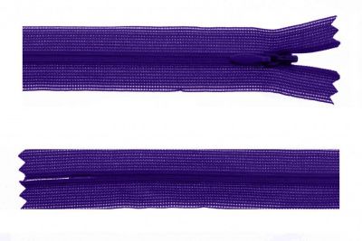 Молния потайная Т3 866, 50 см, капрон, цвет фиолетовый - купить в Каспийске. Цена: 8.62 руб.