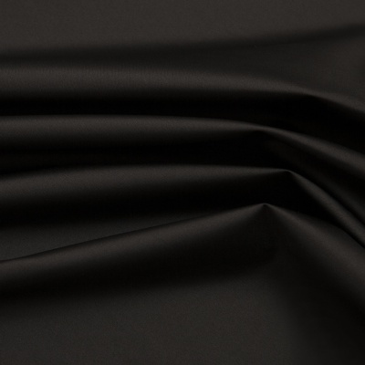 Курточная ткань Дюэл (дюспо), PU/WR/Milky, 80 гр/м2, шир.150см, цвет чёрный - купить в Каспийске. Цена 141.80 руб.