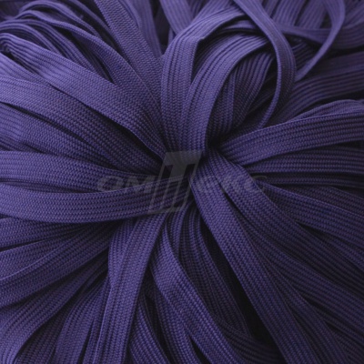 Шнур 15мм плоский (100+/-1м) №10 фиолетовый - купить в Каспийске. Цена: 10.21 руб.