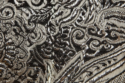 Ткань костюмная жаккард №11, 140 гр/м2, шир.150см, цвет тем.серебро - купить в Каспийске. Цена 383.29 руб.