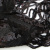 Трикотажное полотно с пайетками, шир.130 см, #311-бахрома чёрная - купить в Каспийске. Цена 1 183.35 руб.