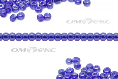 Бисер (TL) 11/0 ( упак.100 гр) цв.108 - синий - купить в Каспийске. Цена: 44.80 руб.