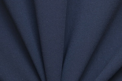 Костюмная ткань с вискозой "Бриджит", 210 гр/м2, шир.150см, цвет т.синий - купить в Каспийске. Цена 564.96 руб.