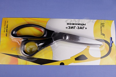 Ножницы ЗИГ-ЗАГ "MAXWELL" 230 мм - купить в Каспийске. Цена: 1 041.25 руб.