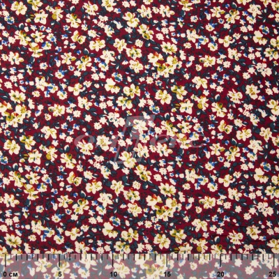 Плательная ткань "Софи" 5.1, 75 гр/м2, шир.150 см, принт растительный - купить в Каспийске. Цена 243.96 руб.
