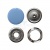 Кнопка рубашечная (закрытая) 9,5мм - эмаль, цв.182 - св.голубой - купить в Каспийске. Цена: 5.74 руб.