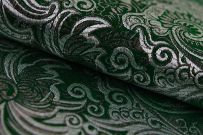 Ткань костюмная жаккард, 135 гр/м2, шир.150см, цвет зелёный№4 - купить в Каспийске. Цена 441.94 руб.