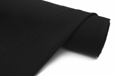 Ткань костюмная 25332 2031, 167 гр/м2, шир.150см, цвет чёрный - купить в Каспийске. Цена 342.79 руб.
