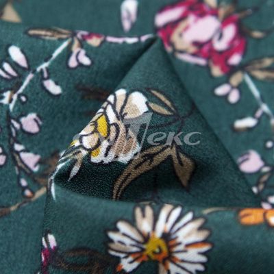 Плательная ткань "Фламенко" 6.1, 80 гр/м2, шир.150 см, принт растительный - купить в Каспийске. Цена 241.49 руб.