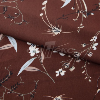 Плательная ткань "Фламенко" 2.2, 80 гр/м2, шир.150 см, принт растительный - купить в Каспийске. Цена 239.03 руб.