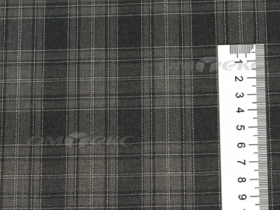 Ткань костюмная клетка 25235 2004, 185 гр/м2, шир.150см, цвет серый/бел - купить в Каспийске. Цена 
