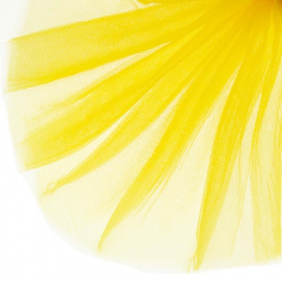 Фатин блестящий 16-70, 12 гр/м2, шир.300см, цвет жёлтый - купить в Каспийске. Цена 110.84 руб.