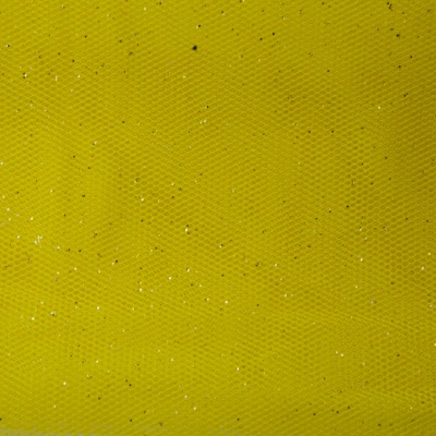 Сетка Глиттер, 24 г/м2, шир.145 см., желтый - купить в Каспийске. Цена 117.24 руб.